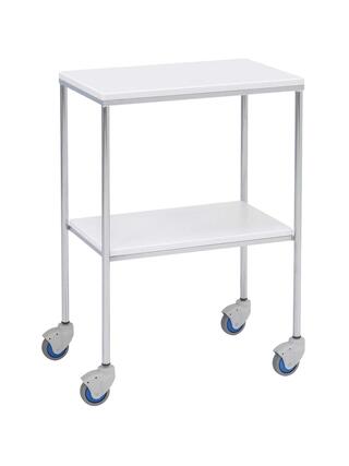 Instrumenttipöytä – 2 hyllyä (PVC) – 60x40x80 cm