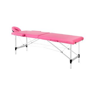 Taittuva hierontapöytä Balance alumiini 2-osainen pinkki