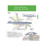 Kosmeettisten hoitojen tuoli, sähköinen Elara PRO 4 - violetti