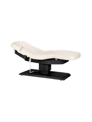Sillon Relax - SPA-hoitosänky - kermanvärinen mustalla jalustalla