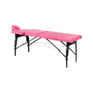 Taittuva hierontapöytä Balance wood 2-osainen pinkki musta puu