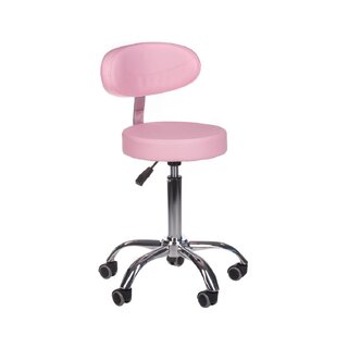 Kosmeettinen jakkara selkänojalla BD-9934 pinkki