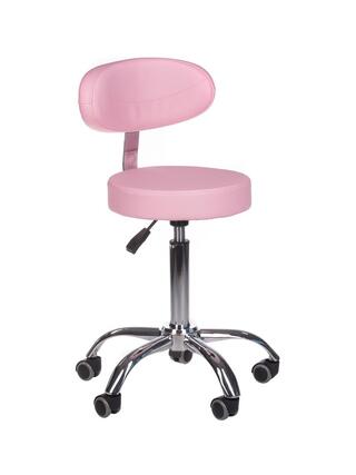Kosmeettinen jakkara selkänojalla BD-9934 pinkki