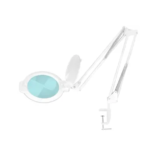 LED-suurennuslamppu 8013/6" pöytäkiinnityksellä, valkoinen