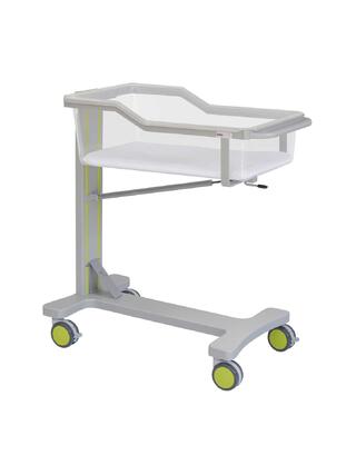 Vauvansänky pyörillä neonatologiaan – Trendelenburg-asento – 90x47x97 cm