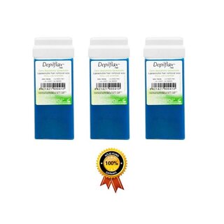 3x Depilflax 100 karvanpoistovaharulla atsuleeni 110g