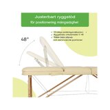 Kannettava hierontapöytä Bianca - Beige
