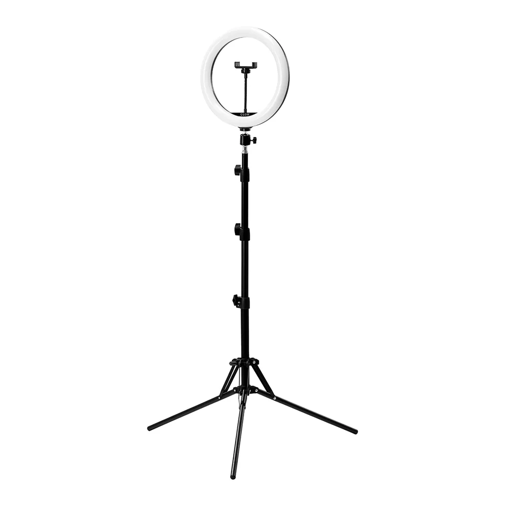 GLOW-rengasvalo LED-rengas 10" jalustalla 10W