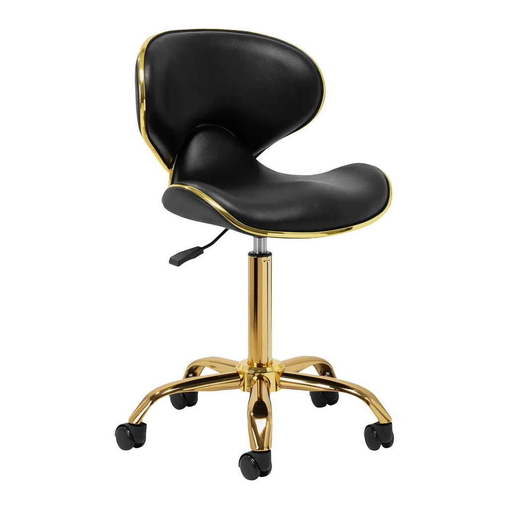Ergonominen työtuolijakkara Q-4599G musta